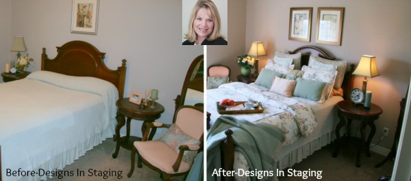 Linda plays to the integrity of the home and styles the room similarly!